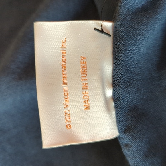 NWT Nickelodeon Nick 90's Cartoon Characters Short Sleeve T-Shirt Navy Size L - Picture 9 of 11